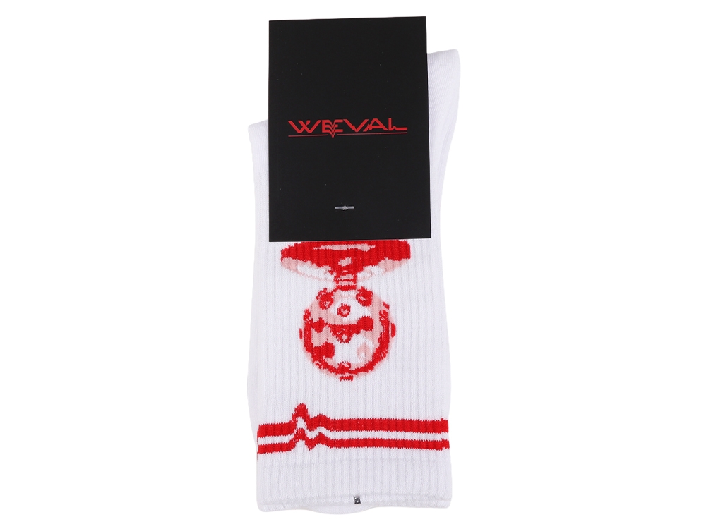 Chorophobia Crewsocks White/Red